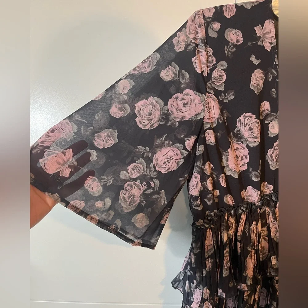 NWT Ganni Floral Georgette Mini Dress